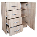 NNEVL Sideboard Chipboard 79x35x88 cm Oak