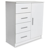 NNEVL Sideboard Chipboard 79x35x88 cm White