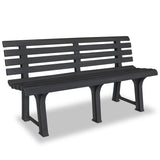 NNEVL Garden Bench 145,5 cm Plastic Anthracite
