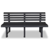 NNEVL Garden Bench 145,5 cm Plastic Anthracite