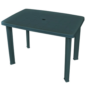 NNEVL Garden Table Green 101x68x72 cm Plastic