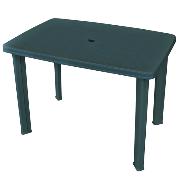 NNEVL Garden Table Green 101x68x72 cm Plastic