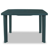 NNEVL Garden Table Green 101x68x72 cm Plastic