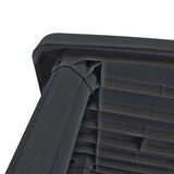 NNEVL Garden Table Anthracite 101x68x72 cm Plastic