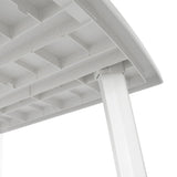 NNEVL Garden Table White 210x96x72 cm Plastic