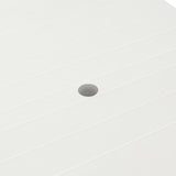 NNEVL Garden Table White 210x96x72 cm Plastic