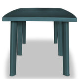 NNEVL Garden Table Green 210x96x72 cm Plastic