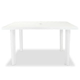 NNEVL Garden Table 126 x 76 x 72 cm(White)