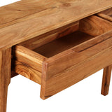 NNEVL Console Table Solid Wood 118x30x80 cm