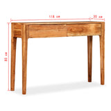 NNEVL Console Table Solid Wood 118x30x80 cm