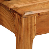 NNEVL Writing Desk with Drawers Solid Wood 88x50x90 cm