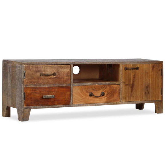 NNEVL TV Cabinet Solid Wood Vintage 118x30x40 cm