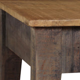 NNEVL Coffee Table Solid Wood Vintage 118x60x40 cm