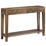 NNEVL Console Table Solid Mango Wood 118x30x80 cm