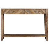 NNEVL Console Table Solid Mango Wood 118x30x80 cm