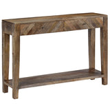 NNEVL Console Table Solid Mango Wood 118x30x80 cm