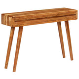 NNEVL Console Table Solid Acacia Wood with Carved Drawers 118x30x80cm