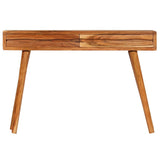 NNEVL Console Table Solid Acacia Wood with Carved Drawers 118x30x80cm