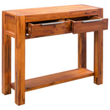 NNEVL Console Table Solid Acacia Wood 86x30x75 cm