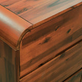 NNEVL Chest of Drawers Solid Acacia Wood 90x37x75 cm