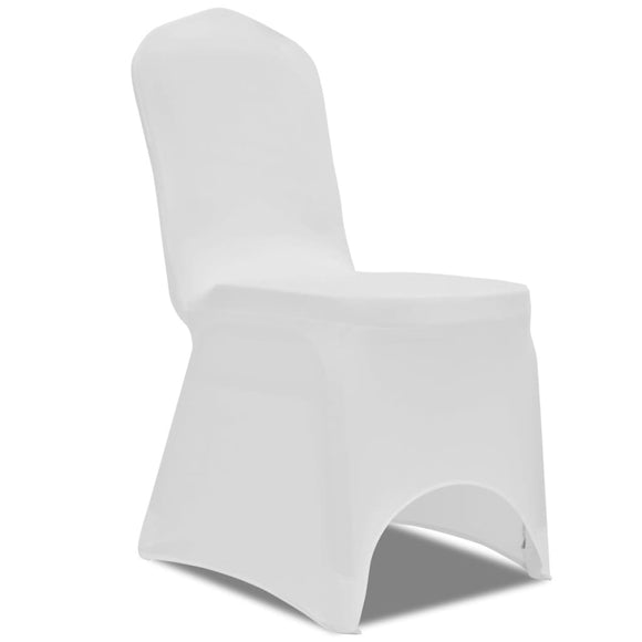NNEVL 100 pcs Stretch Chair Covers White