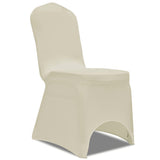 NNEVL 100 pcs Stretch Chair Covers Cream