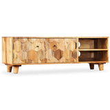 NNEVL TV Cabinet Solid Mango Wood 118x35x40 cm