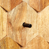 NNEVL TV Cabinet Solid Mango Wood 118x35x40 cm