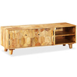 NNEVL TV Cabinet Solid Mango Wood 118x35x40 cm