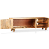 NNEVL TV Cabinet Solid Mango Wood 118x35x40 cm
