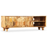 NNEVL TV Cabinet Solid Mango Wood 118x35x40 cm