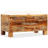 NNEVL Storage Bench Solid Reclaimed Wood 80x40x40 cm