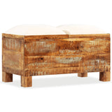 NNEVL Storage Bench Solid Reclaimed Wood 80x40x40 cm