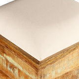 NNEVL Storage Bench Solid Reclaimed Wood 40x40x45 cm