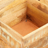 NNEVL Storage Bench Solid Reclaimed Wood 40x40x45 cm
