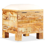 NNEVL Storage Bench Solid Reclaimed Wood 40x40x45 cm