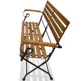 NNEVL Folding Garden Bench 112 cm Solid Acacia Wood