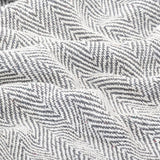 NNEVL Throw Cotton Herringbone 125x150 cm Grey