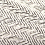 NNEVL Throw Cotton Herringbone 160x210 cm Grey