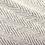 NNEVL Throw Cotton Herringbone 220x250 cm Grey