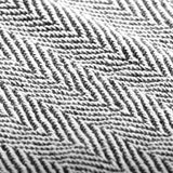 NNEVL Throw Cotton Herringbone 125x150 cm Navy Blue