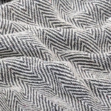 NNEVL Throw Cotton Herringbone 160x210 cm Navy Blue