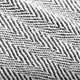 NNEVL Throw Cotton Herringbone 160x210 cm Navy Blue