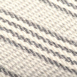 NNEVL Throw Cotton Stripes 125x150 cm Grey and White