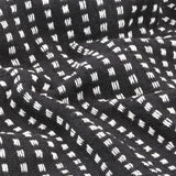 NNEVL Throw Cotton Squares 125x150 cm Black