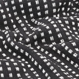 NNEVL Throw Cotton Squares 160x210 cm Black