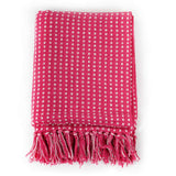 NNEVL Throw Cotton Squares 125x150 cm Pink