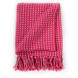 NNEVL Throw Cotton Squares 220x250 cm Pink