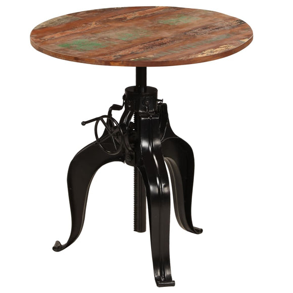 NNEVL Bar Table Solid Reclaimed Wood 75x(76-110) cm