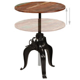 NNEVL Bar Table Solid Reclaimed Wood 75x(76-110) cm